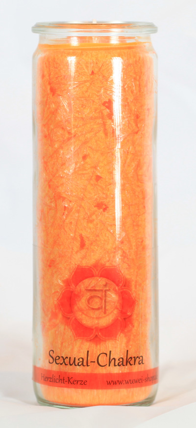 Herzlicht Sexual-Chakra orange 20 x 6 cm