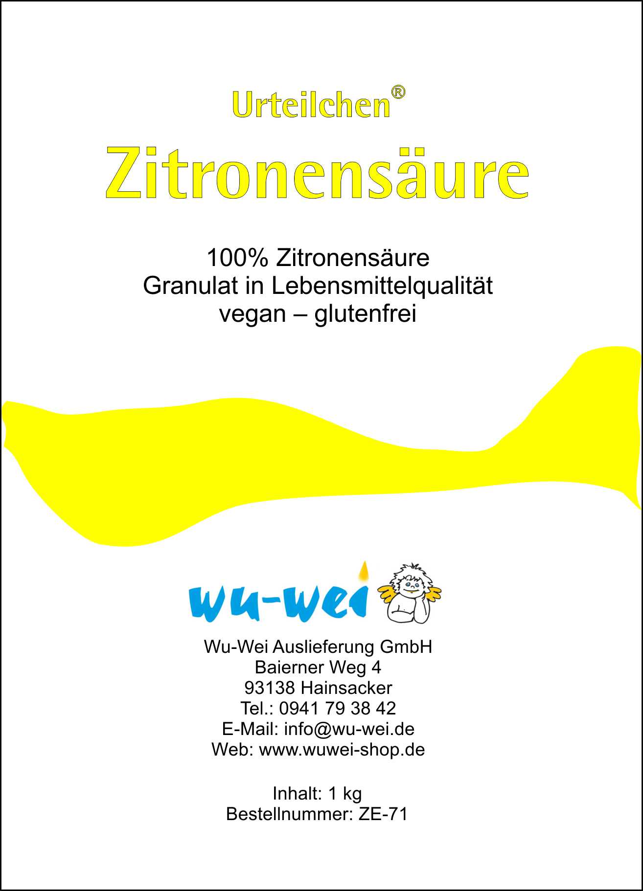 Zitronensäure 1 kg Lebensmittelqualität