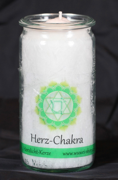 Herzlicht Herz-Chakra weiß 13 x 6 cm