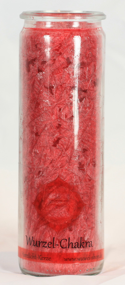 Herzlicht Wurzel-Chakra rot 20 x 6 cm