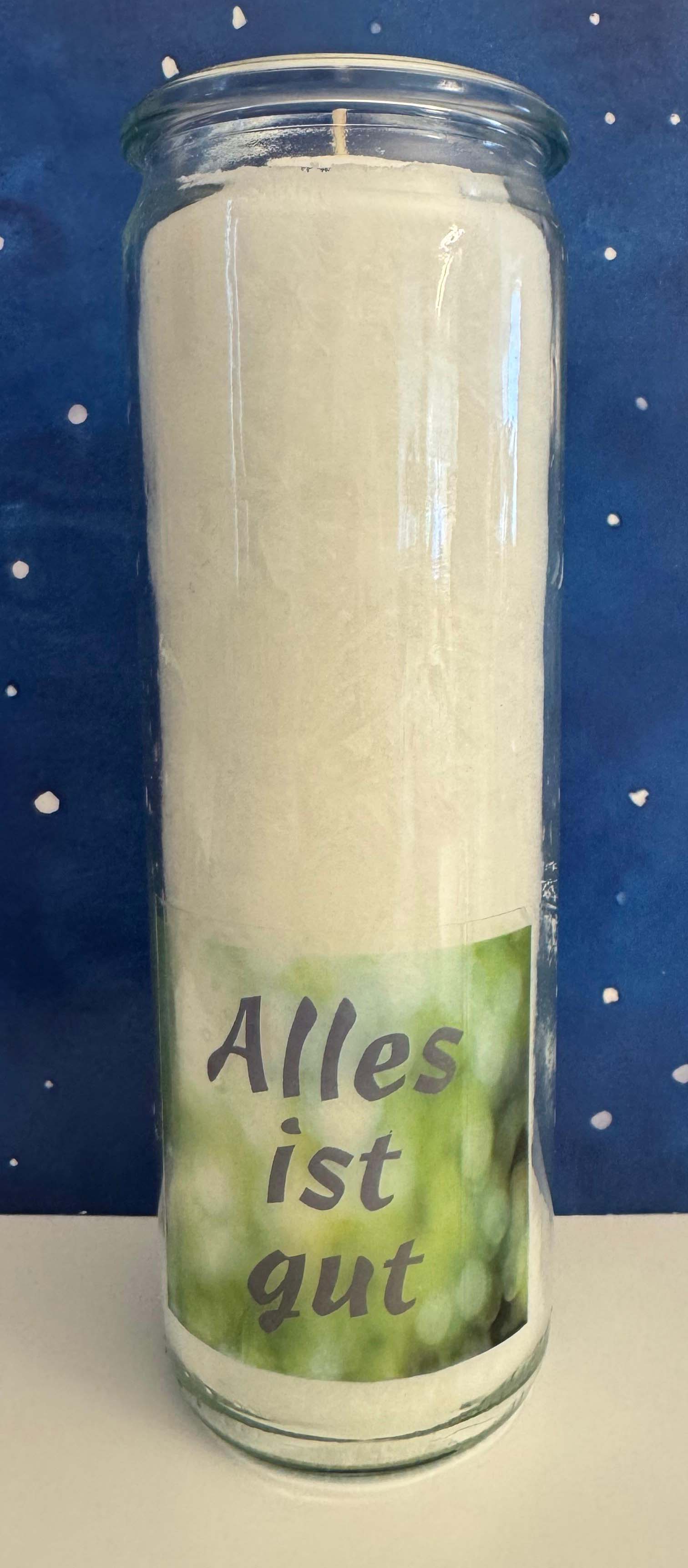 Herzlicht-Kerze "Alles ist gut" 20 x 6 cm