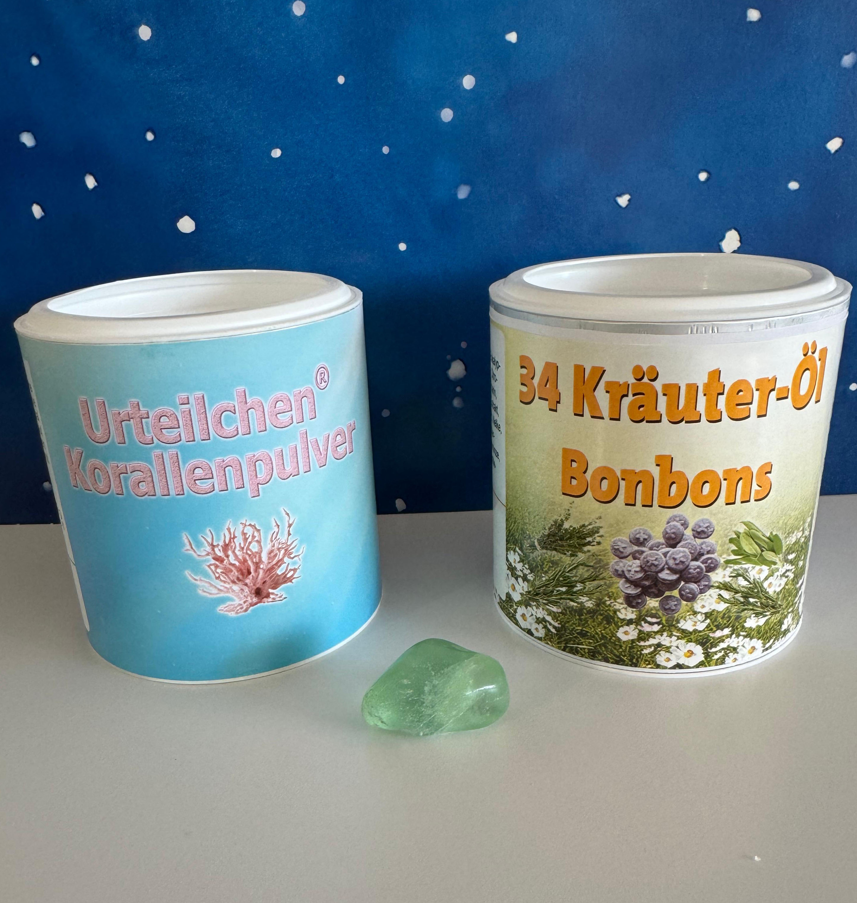 Angebot der Woche - Korallen-Calcium  + Bonbon und einem Flourit - kleines Set