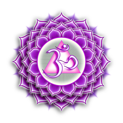 Herzlicht Scheitel-Chakra violett 13 x 6 cm