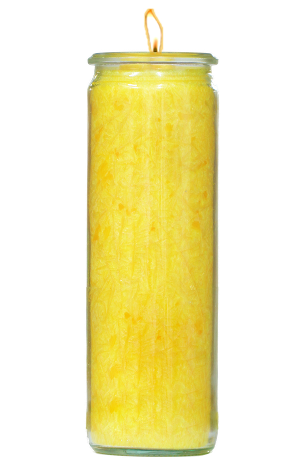 Herzlicht-Kerze gelb 20 x 6 cm