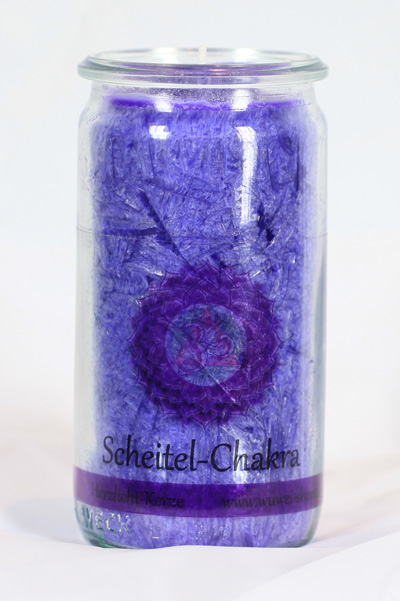 Herzlicht Scheitel-Chakra violett 13 x 6 cm