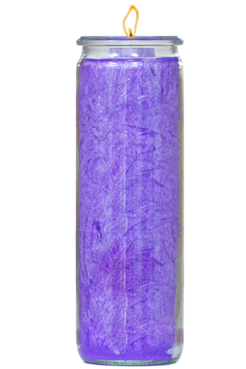 Herzlicht-Kerze violett 20 x 6 cm