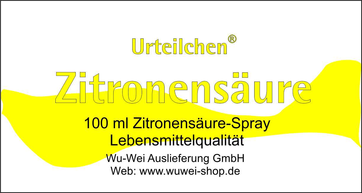 Zitronensäure 100 ml mit Sprayer