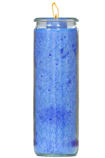 Herzlicht-Kerze dunkelblau 20 x 6 cm
