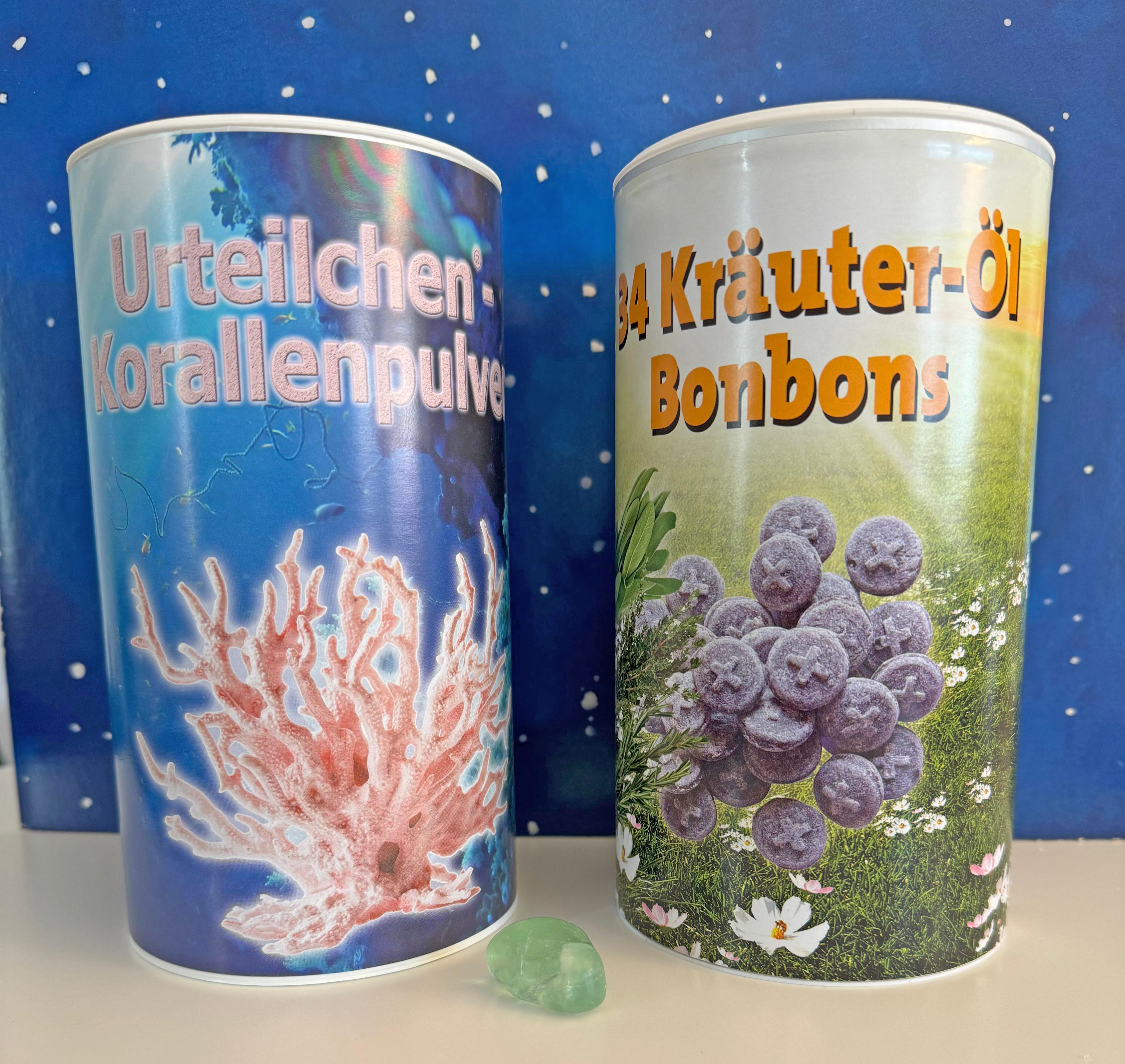 Angebot der Woche - Korallen-Calcium + Bonbon und einem Flourit - großes Set